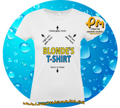 blonde's T-shirt
